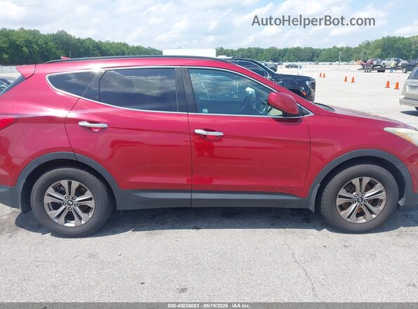 5XYZUDLB5GG313386 2016 HYUNDAI SANTA FE SPORT Red უკანა სალონის ხედი