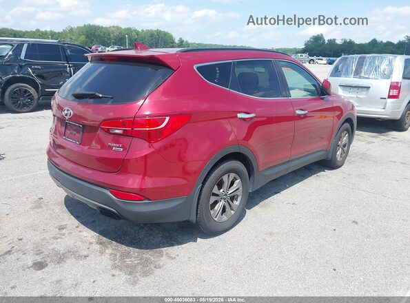 5XYZUDLB5GG313386 2016 HYUNDAI SANTA FE SPORT Red უკანა მარჯვენა