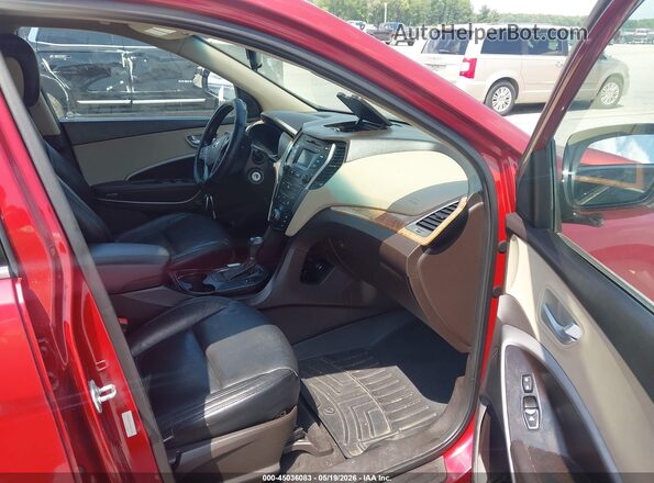 5XYZUDLB5GG313386 2016 HYUNDAI SANTA FE SPORT Red წინა სალონის ხედი