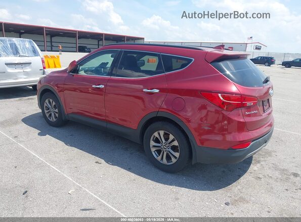 5XYZUDLB5GG313386 2016 HYUNDAI SANTA FE SPORT Red უკანა მარცხენა