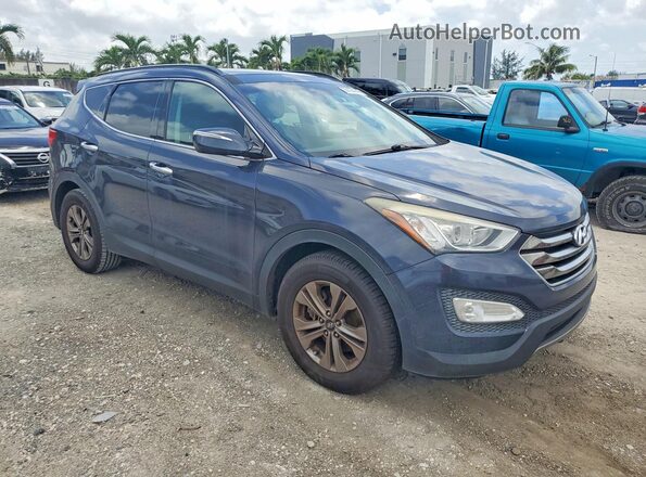 5XYZUDLB5GG358747 2016 HYUNDAI SANTA Синий Передняя правая четверть