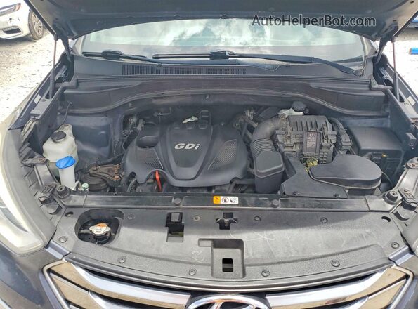 5XYZUDLB5GG358747 2016 HYUNDAI SANTA Синий Вид задней части салона