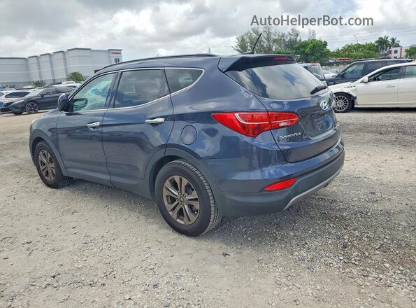 5XYZUDLB5GG358747 2016 HYUNDAI SANTA Синий Задняя левая четверть