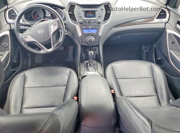 5XYZUDLB5GG358747 2016 HYUNDAI SANTA Синий Вид панели приборов