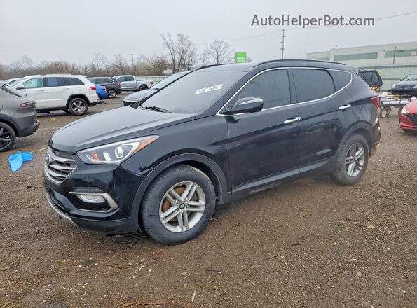 5XYZUDLB6HG477635 2017 HYUNDAI SANTA Черный Передняя левая четверть