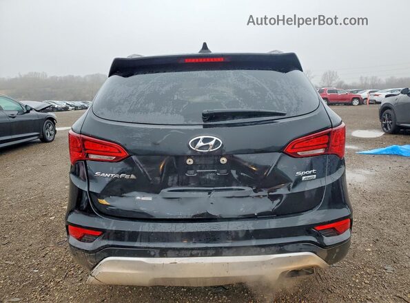 5XYZUDLB6HG477635 2017 HYUNDAI SANTA Черный Вид сзади