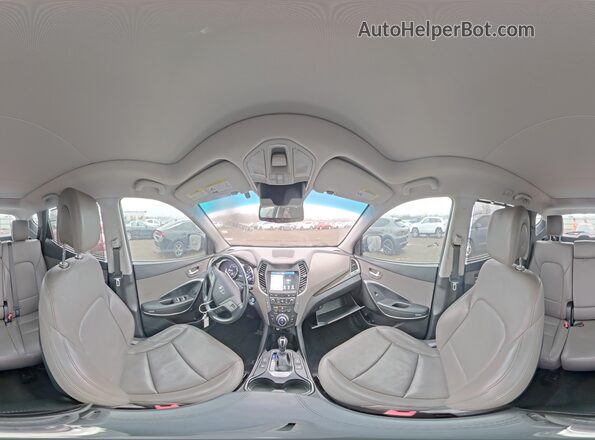 5XYZUDLB6HG477635 2017 HYUNDAI SANTA Черный Панорамный вид салона 360°