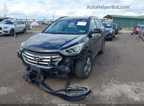 5XYZUDLB8HG382803 2017 HYUNDAI SANTA FE SPORT Черный Передняя левая четверть