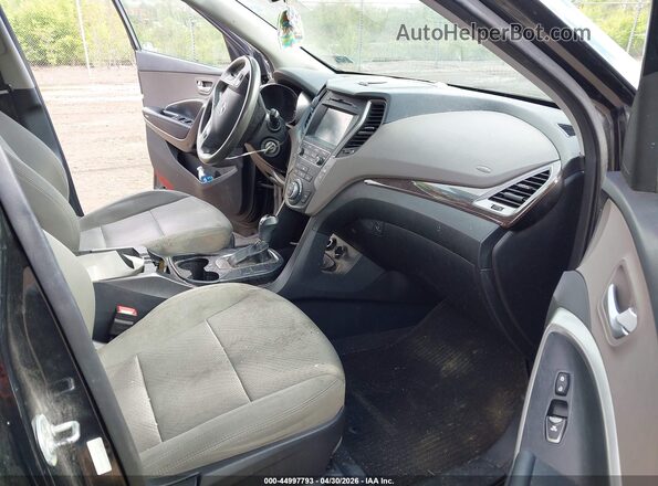5XYZUDLB8HG382803 2017 HYUNDAI SANTA FE SPORT Черный Вид салона спереди