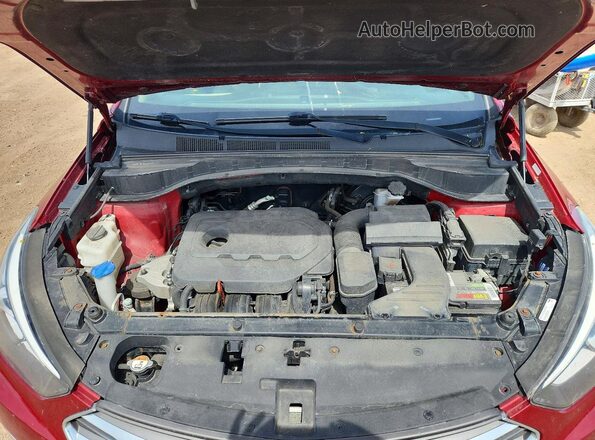 5XYZUDLB9JG536439 2018 HYUNDAI SANTA Красный Вид подкапотного пространства