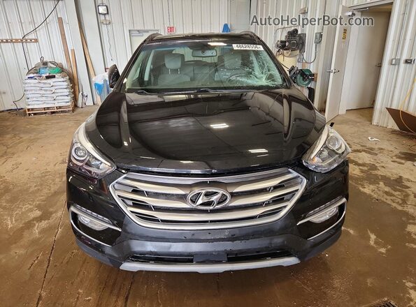 5XYZUDLB9JG567285 2018 HYUNDAI SANTA Черный Вид спереди