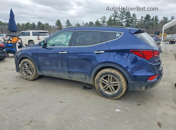 5XYZUDLBXHG484667 2017 HYUNDAI SANTA Синий Задняя левая четверть