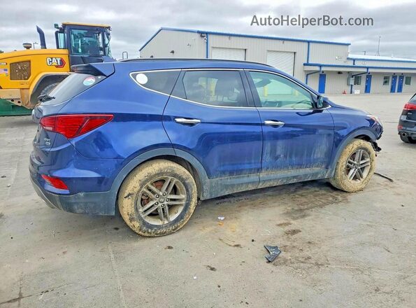 5XYZUDLBXHG484667 2017 HYUNDAI SANTA Синий Задняя правая четверть