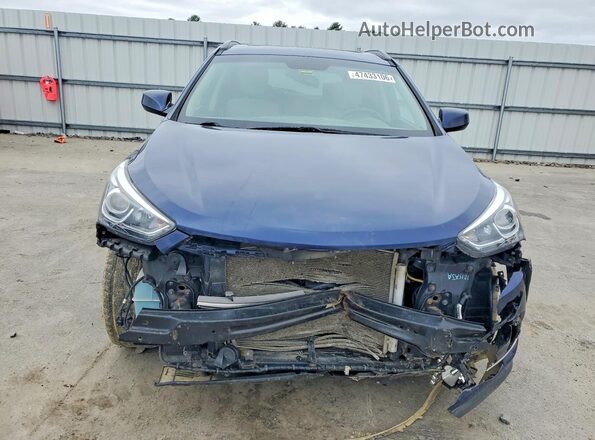 5XYZUDLBXHG484667 2017 HYUNDAI SANTA Синий Вид спереди