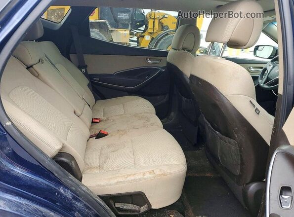 5XYZUDLBXHG484667 2017 HYUNDAI SANTA Синий Вид задних сидений