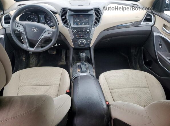 5XYZUDLBXHG484667 2017 HYUNDAI SANTA Синий Вид панели приборов