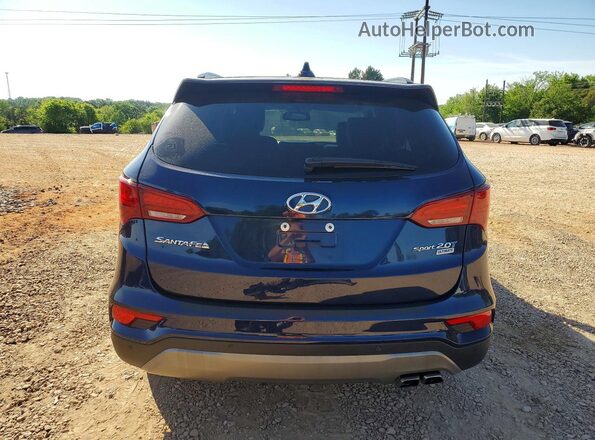 5XYZW4LA3HG488593 2017 HYUNDAI SANTA Синий Вид сзади