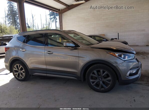 5XYZWDLA1HG501180 2017 HYUNDAI SANTA FE SPORT Серый Вид задней части салона