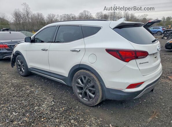 5XYZWDLA2JG513330 2018 HYUNDAI SANTA White Tył lewy