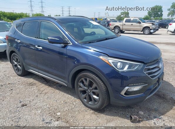 5XYZWDLA3HG408208 2017 HYUNDAI SANTA FE SPORT Blue Առջևի աջ