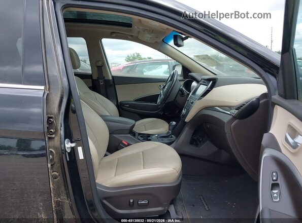 5XYZWDLA5HG489373 2017 HYUNDAI SANTA FE SPORT Черный Вид салона спереди