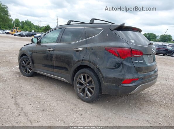 5XYZWDLA5HG489373 2017 HYUNDAI SANTA FE SPORT Черный Задняя левая четверть
