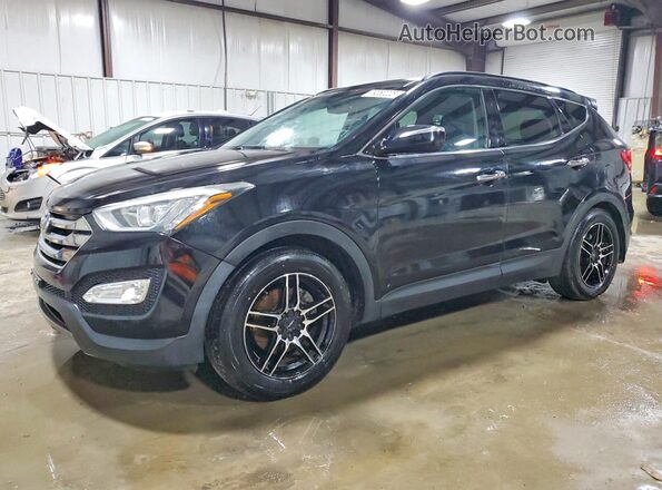 5XYZWDLA8GG308412 2016 HYUNDAI SANTA Black Przód lewy