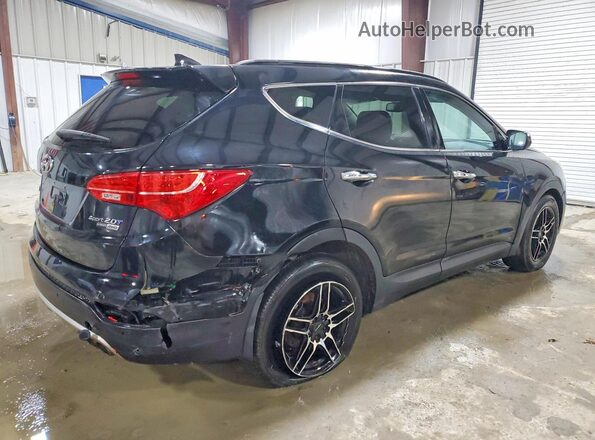 5XYZWDLA8GG308412 2016 HYUNDAI SANTA Black Tył prawy