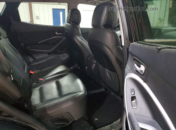 5XYZWDLA8GG308412 2016 HYUNDAI SANTA Black Widok wnętrza z tyłu