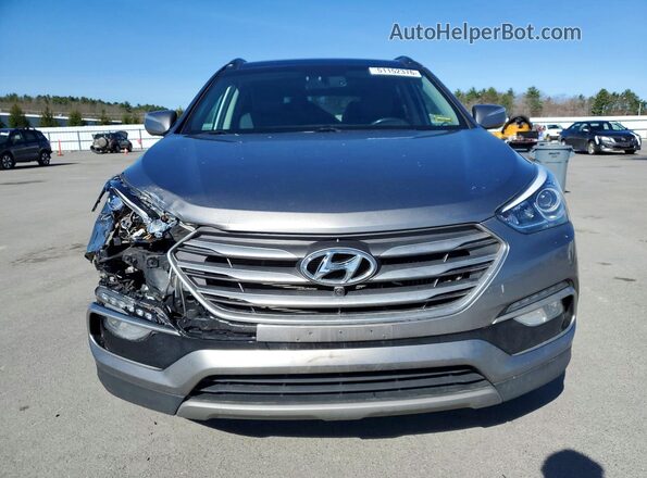 5XYZWDLA8HG501726 2017 HYUNDAI SANTA Gray Widok z przodu