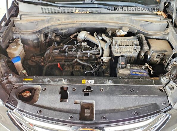 5XYZWDLAXGG333716 2016 HYUNDAI SANTA Черный Вид задней части салона