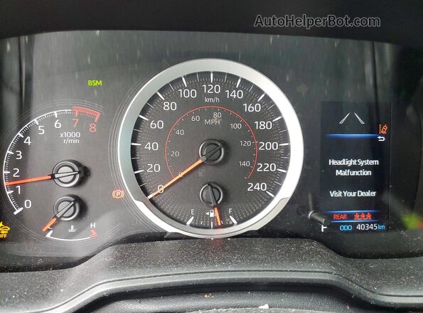 5YFB4MBE2NP124023 2022 TOYOTA COROLLA Белый Вид щитка приборов