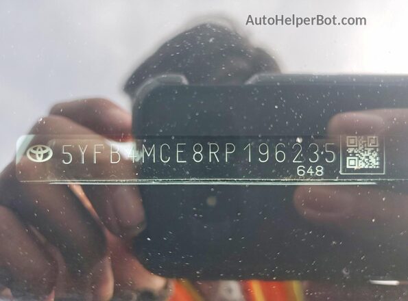 5YFB4MCE8RP196235 2024 TOYOTA LL Черный Вид подкапотного пространства