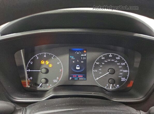 5YFB4MDE0SP232469 2025 TOYOTA COROLLA Белый Вид щитка приборов