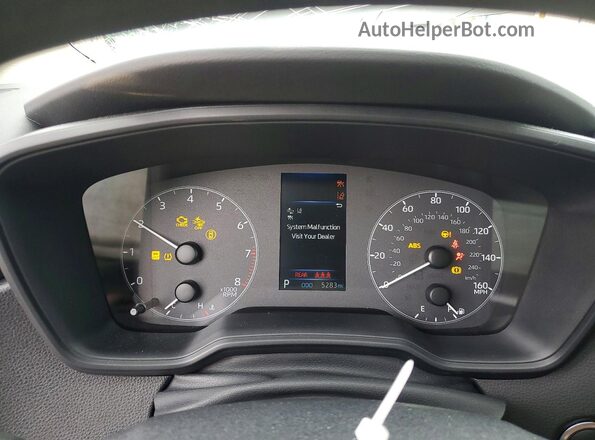 5YFB4MDE2SP358896 2025 TOYOTA COROLLA Black Vista del cuadro de instrumentos