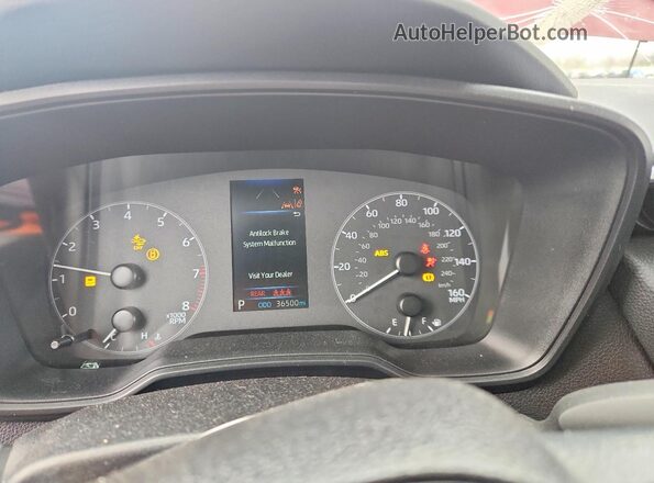 5YFB4MDEXRP173232 2024 TOYOTA COROLLA Burgundy Вид щитка приладів