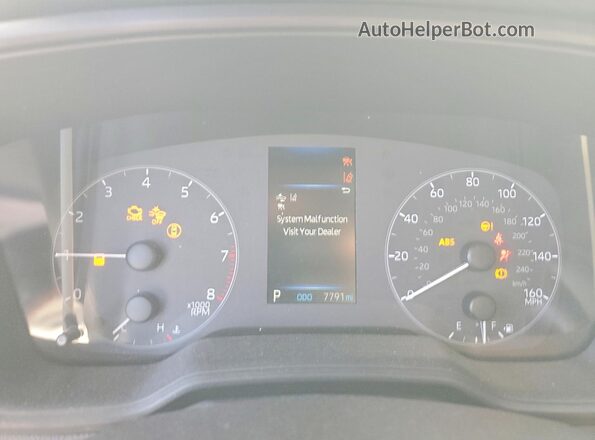 5YFB4MDEXSP250204 2025 TOYOTA COROLLA Серебряный Вид щитка приборов