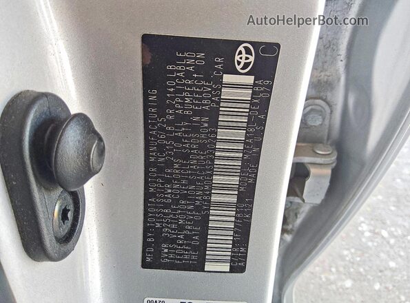 5YFB4MDEXSP330263 2025 TOYOTA COROLLA Silver Widok komory silnika