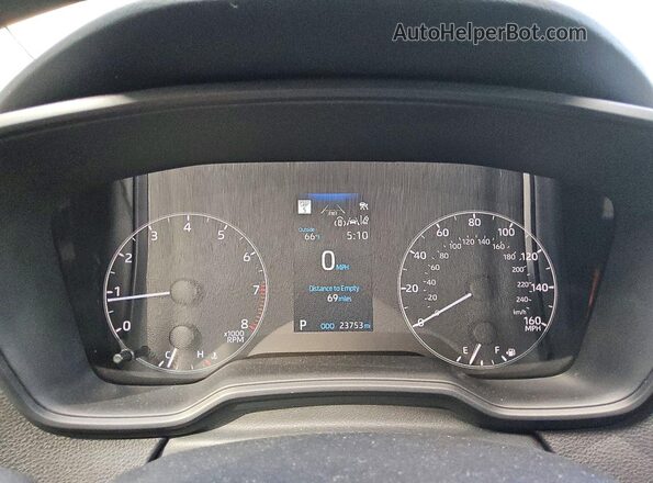 5YFB4MDEXSP339786 2025 TOYOTA COROLLA Black Vista del cuadro de instrumentos