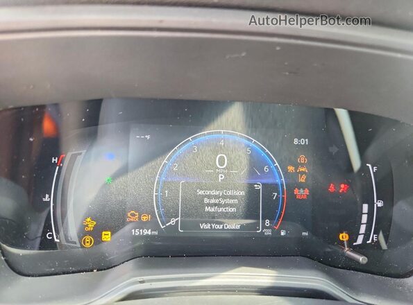 5YFB4MDEXTP385846 2026 TOYOTA COROLLA White Вид щитка приладів