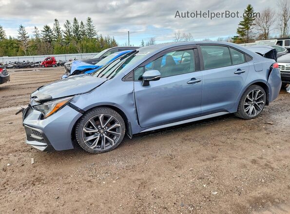 5YFB4RBE0LP010533 2020 TOYOTA COROLLA Blue Передня ліва чверть