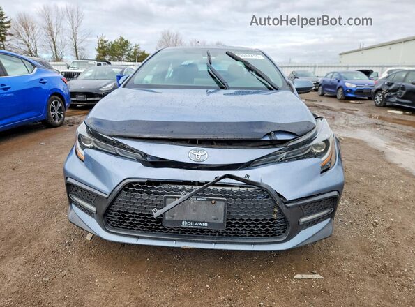 5YFB4RBE0LP010533 2020 TOYOTA COROLLA Blue Вид спереду