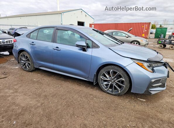 5YFB4RBE0LP010533 2020 TOYOTA COROLLA Blue Передня права чверть