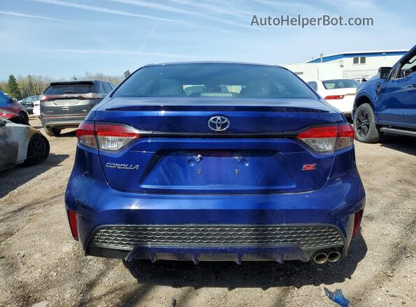 5YFB4RBE2LP003048 2020 TOYOTA COROLLA Blue Հետևի տեսք