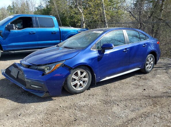 5YFB4RBE2LP003048 2020 TOYOTA COROLLA Blue Առջևի ձախ երեք քառորդ տեսարան