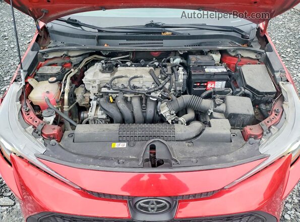 5YFBPMBE1MP208498 2021 TOYOTA COROLLA Red Rear interior view