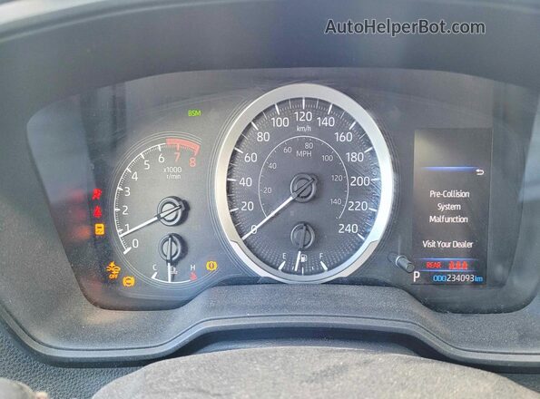 5YFBPMBEXMP186517 2021 TOYOTA LL Черный Вид панели приборов