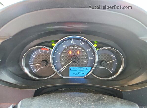 5YFBPRHE4GP437038 2016 TOYOTA COROLLA Gray Widok zestawu wskaźników