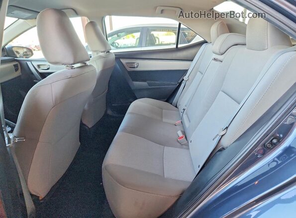 5YFBPRHE4GP437038 2016 TOYOTA COROLLA Gray Widok tylnych siedzeń
