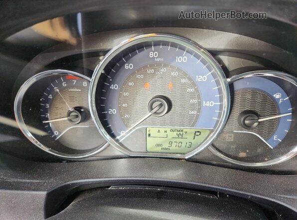 5YFBURHE1GP549160 2016 TOYOTA COROLLA Серебряный Вид щитка приборов